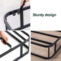 Zinus 7 Inch Metal Smart Box Spring Mattress Foundation Strong Metal Frame Easy Assembly Twin