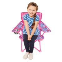 Jakks Pacific Minnie Camp Chair For Kids Portable Camping Fold N Go Chair With Carry Bag Minnie Bows