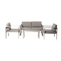 Karen 4 Piece Sofa Set Taupe