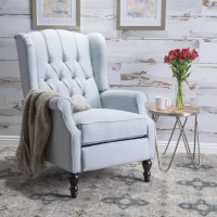 Christopher Knight Home Walter Fabric Recliner, Light Sky Dimensions: 34.75?? X 28.00?? X 41.25??