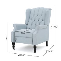 Christopher Knight Home Walter Fabric Recliner, Light Sky Dimensions: 34.75?? X 28.00?? X 41.25??