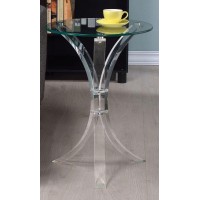 Contemporary Clear Accent Table