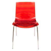 Leisuremod Astor Water Ripple Design Dining Chair Set Of 4