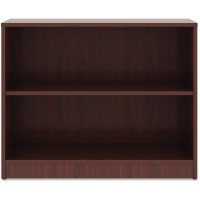 Lorell Mahogany Laminate Bookcase 295 Height x 36 Width x 12 Depth Sturdy Adjustable Feet Adjustable Shelf Mahogany