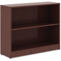 Lorell Mahogany Laminate Bookcase 295 Height x 36 Width x 12 Depth Sturdy Adjustable Feet Adjustable Shelf Mahogany