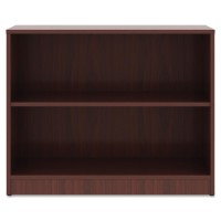 Lorell Mahogany Laminate Bookcase 295 Height x 36 Width x 12 Depth Sturdy Adjustable Feet Adjustable Shelf Mahogany