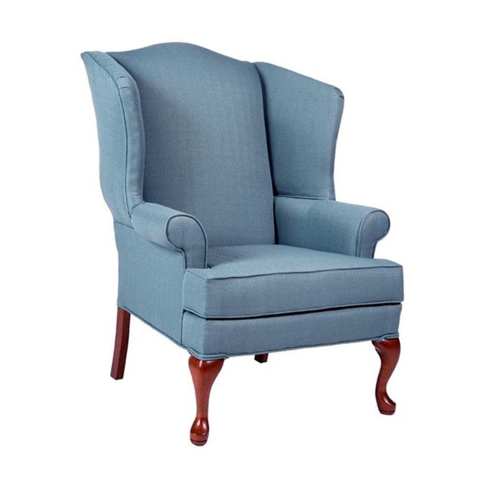 Comfort Pointe Erin Wing Back Chair - Blue