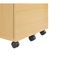Mmt Furniture Designs Mmt-Iv05Beech Under Desk 3 Drawer Pedestal, Beech