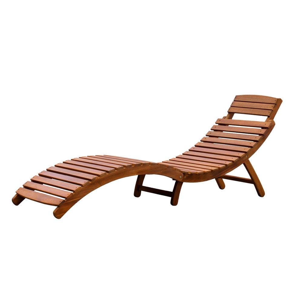 Merry Garden Curved Folding Chaise Lounger