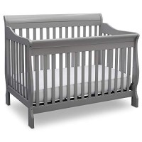 Delta Children Canton 4-In-1 Convertible Crib - Easy To Assemble, Grey