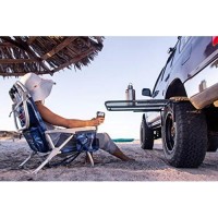 Tire Table Vehicle Tire-Mounted Steel Camping, Travel, Tailgating And Outdoor Work Table, Black (Steel) , 29 X 23 X 1.5