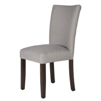 Homepop Parsons Classic Upholstered Accent Dining Chair, Single Pack, Grey