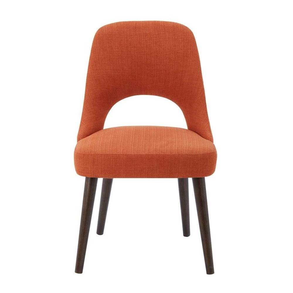 Ink+Ivy Dining Chair, Set Of 2, Orangedark Brown