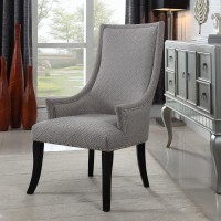 Best Master Republic Polyester Fabric Upholstered Acent Chair TaupeLight Gray