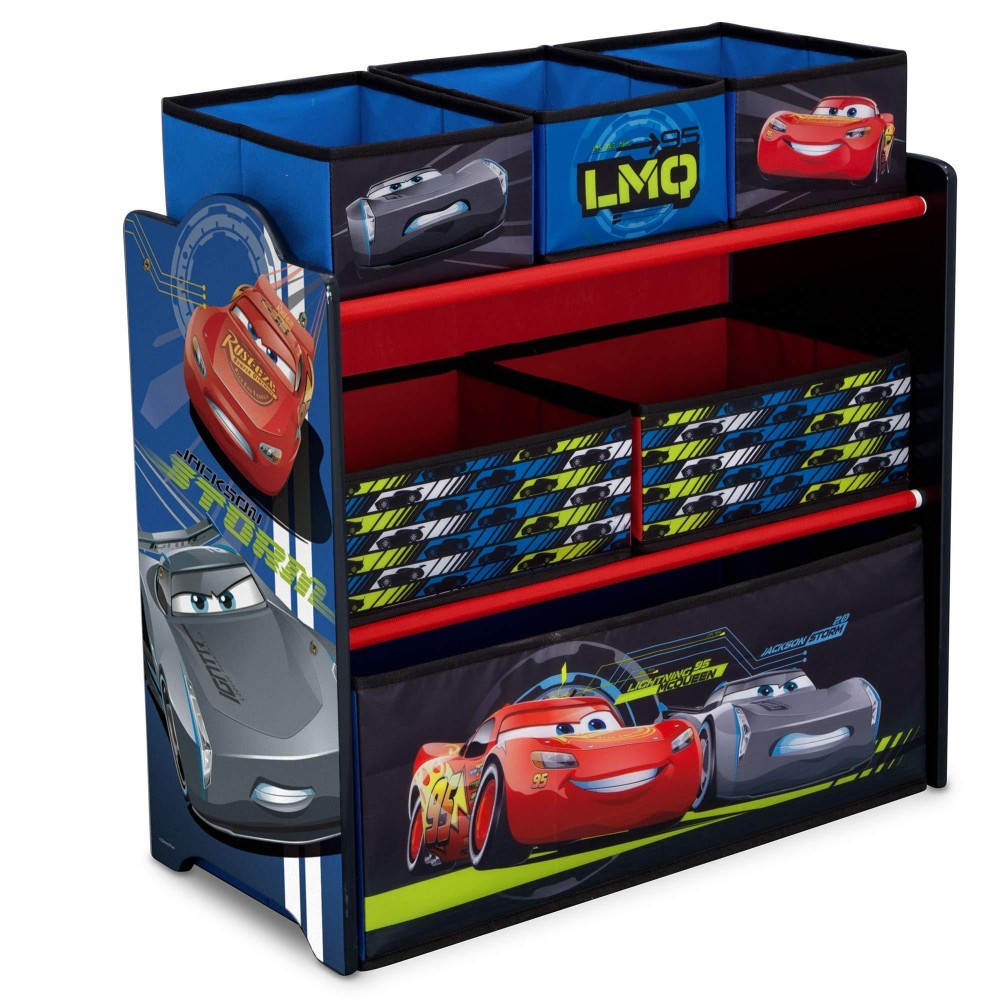 Delta Children Multi-Bin Toy Organizer, Disney/Pixar Cars