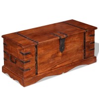 vidaXL Storage Chest Solid Wood 244049
