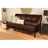 Kodiak Furniture Monterey Futon Set No Drawers With Black Base And Oregon Trail Java Mattress