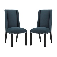 Baron Dining Chair Fabric Set Of 2 Azure