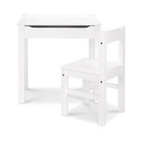 Melissa & Doug Wooden Lift-Top Desk & Chair - White