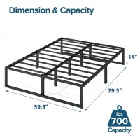 Zinus Lorelai 14 Inch Metal Platform Bed Frame Mattress Foundation With Steel Slat Support No Box Spring Needed Easy Assem