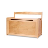 Melissa Doug Wooden Toy Chest Light Wood Furniture For Playroom Blonde