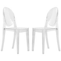 Leisuremod Marion Acrylic Modern Chair In Clear