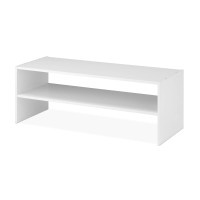 Whitmor Stackable 31 Extra Wide 2Shelf Storage Organizer White