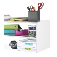 Whitmor Stackable 31 Extra Wide 2Shelf Storage Organizer White