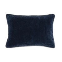 Kosas Home Harriet Velvet 14-Inch X 20-Inch Rectangular Pillow  Navy