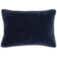 Kosas Home Harriet Velvet 14-Inch X 20-Inch Rectangular Pillow  Navy