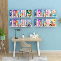 Niubee Kids Acrylic Floating Bookshelf 36 Inch Clear Invisible Wall Bookshelves Ledge Book Shelf 50 Thicker With Screwdriver