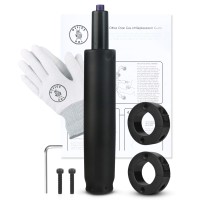 Office Owl Office Chair Cylinder Replacement - Includes Removal Tool, Gloves, Gas Cylinder W/Hydraulic Piston