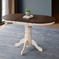 Corliving Dillon Dining Table Dark Brown/Cream