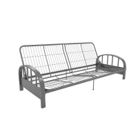 Dhp Aiden Futon Metal Frame Converts Easily To A Full Size Bed Silver