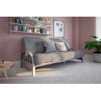 Dhp Aiden Futon Metal Frame Converts Easily To A Full Size Bed Silver