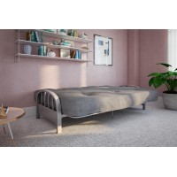 Dhp Aiden Futon Metal Frame Converts Easily To A Full Size Bed Silver