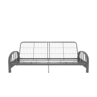 Dhp Aiden Futon Metal Frame Converts Easily To A Full Size Bed Silver