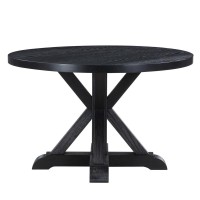 Molly Round Dining Table Black
