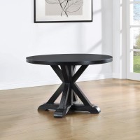 Molly Round Dining Table Black