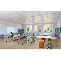 Safco Products 4750Or Zenergy Ball Chair, Orange, Low Profile, Active Seating For Office And Classroom Desks, Orange