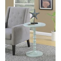 Convenience Concepts Palm Beach Spindle Table Sea Foam