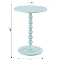 Convenience Concepts Palm Beach Spindle Table Sea Foam