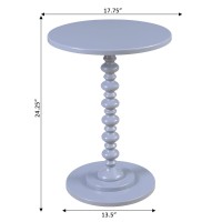 Convenience Concepts Palm Beach Spindle Table Gray