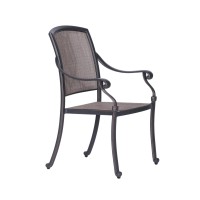 Patio Outdoor Aluminum Frame Sling Dining Chair, Set Of 2(D0102H7Cy58)