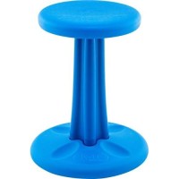 Kore Kids Junior Wobble Chair - Flexible Seating Stool For Classroom, Elementary School, Add/Adhd - Made In The Usa - Junior- Age 8-9, Grade 3-4, Blue (16In)