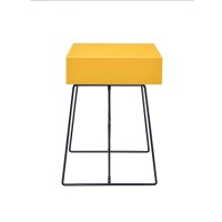 Acme Gualacao Rectangular End Table In Yellow