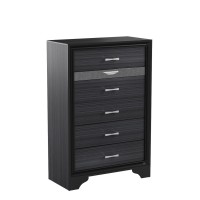 Acme Naima 6 Drawers Chest In Black