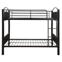 Acme Cayelynn Full Over Full Metal Bunk Bed in Black