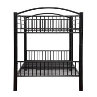 Acme Cayelynn Full Over Full Metal Bunk Bed in Black