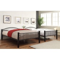 Acme Cayelynn Full Over Full Metal Bunk Bed in Black